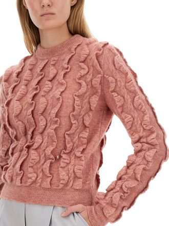 Moschino Virgin Wool Blend Sweater - Pink