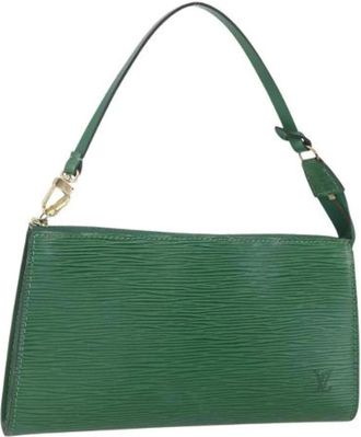Louis Vuitton Pre-owned Shoulder Bags, female, Green, Size: ONE SIZE Pre-owned Vintage Shoulder Bag