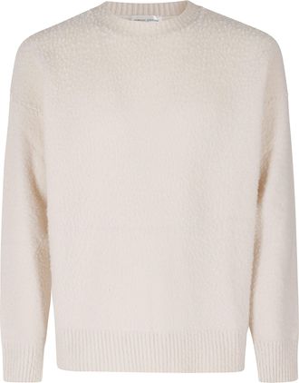 Roberto Collina Crew Neck Knit Pullover in Casentino Fabric