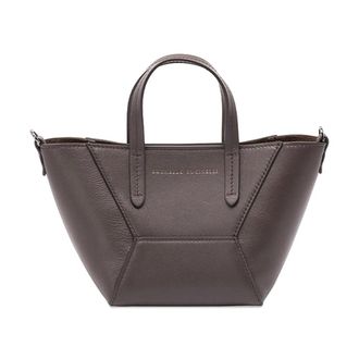 Brunello Cucinelli Bolso de Mano BC Duo - Bags - Mujer - Marr&oacute;n - ONE SIZE