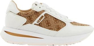 Guess Energy Logo 4G - Dames - Sneakers - Bruin - 41 EU - Leer - Schoenen