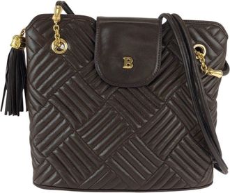Bally Vintage Quilting Leather Chain Shoulder Bag