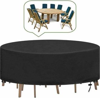 OEM Funda Para Mesa De Jard&iacute;n Redonda, Lona Impermeable Para Muebles De Jard&iacute;n, Resistente A Los Rayos Uv, Oxford, Resistente A La Intemperie, Para Mesas 