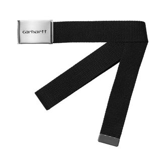 Carhartt Work in Progress Carhartt Wip, Belts, male, Black, Size: ONE SIZE Clip Belt Chrome