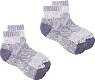 Rei Co-Op COOLMAX EcoMade Lightweight Hiking Quarter Socks - 2 Pairs Purple M