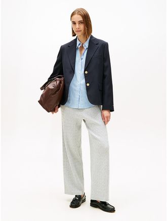 Tommy Hilfiger Womens Cable Knit Sweater Pant - Grey - XXL