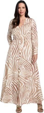 Marciano Kleedjes, Dames, Beige, S, Giselle Lange Jurk