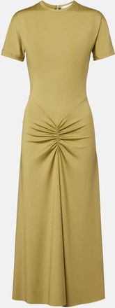 Victoria Beckham Gathered jersey T-shirt dress
