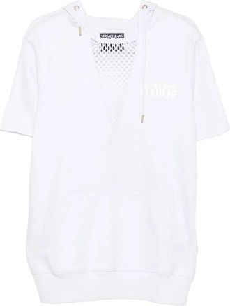 Versace Jeans Couture Maxi Felpa - Dames - Hoodies - Wit - XS - Hoodies & sweatvesten