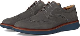 Johnston & Murphy Xc Parker Wingtip Mens Shoes Gray Waterproof Nubuck : 10.5 M (D), Leather