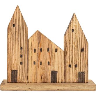 Foreside Home And Garden Rustic Village Decorative Accent Natural Wood in Brown at Nordstrom