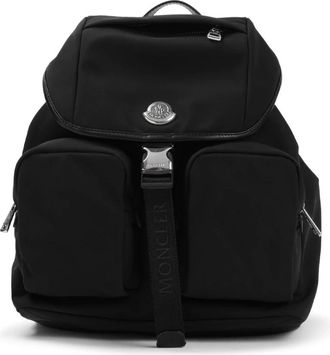 Moncler Zwarte Bucket Bag & Rugzak - Dames - Rugzakken - Zwart - ONE Size - Polyester - Tassen