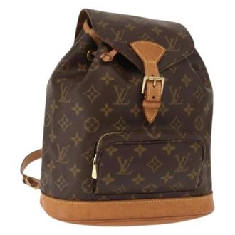 Louis Vuitton Pre-owned Backpacks, female, Brown, Size: ONE SIZE Pre-owned Vintage Canvas Backpack