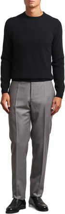 Stenstr&ouml;ms Cashmere Long Sleeve Crew Sweater In Black