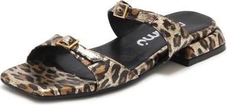 Mimmu M397M13 Maculato Platino Slippers - Dames - Sandalen - Bruin - 39 EU - Schoenen