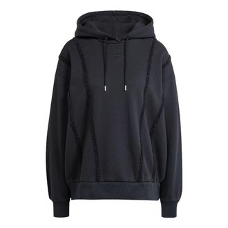 adidas (WMNS) adidas originals Distressed Hoodie Asia Sizing Black IY9025