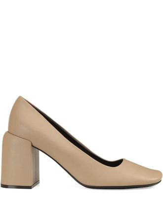 Sergio Rossi Convex square-toe pumps - Neutrals