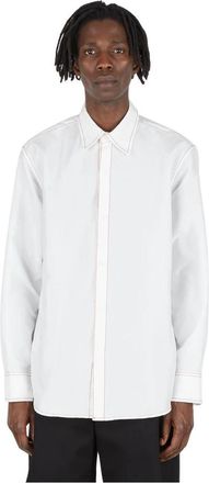 Kanghyuk Readymade Airbag Shirt - Heren - Casual Overhemden - Wit - S - Overhemden