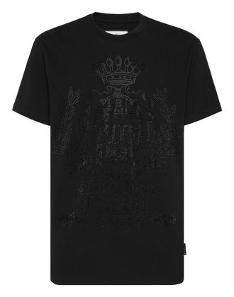 Philipp Plein Round Neck T-Shirt Stones Crest