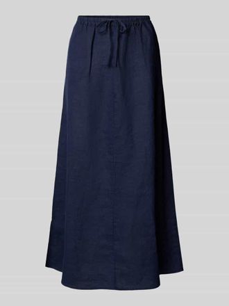 Emily van den Bergh Leinenrock mit Tunnelzug in Marine, Gr&ouml;&szlig;e 40