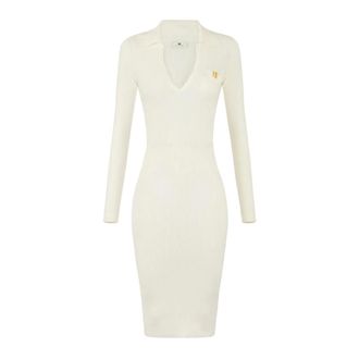 Elisabetta Franchi Dames, Jurken, Beige, Maat: XS