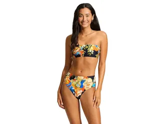 Seafolly Ciao Bella High Waisted Pant Womens Swimwear True Navy : AUS 8 (US Womens 4), Elastane