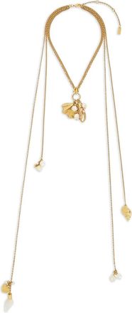 Chloé statement-pendant necklace - women - Metal (Other) - One Size - Gold