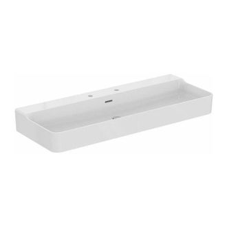 Ideal Lavabo Conca 1200x450x165mm Blanco Con Ideal Plus 2 Orificios Para Grifer&iacute;a, Con Rebosadero Ideal Standard