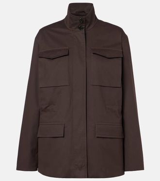 The Row Chaqueta Floriane de algod&oacute;n y cachemir