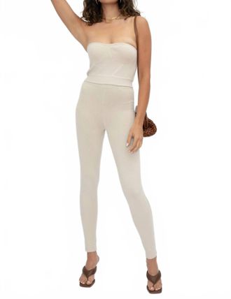 Rta Nour Bustier Top In Parchment