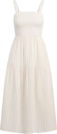 Favorite Daughter Womens Go To Dress In Light Khaki Stripe