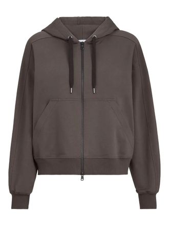 Brunello Cucinelli zip-fastening hoodie - Bruin