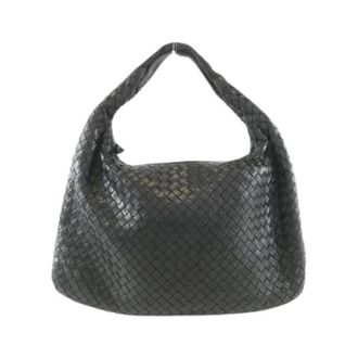Bottega Veneta Pre-owned Leren Schoudertas - Dames - Pre-owned - Zwart - Maat: ONE Size Leer
