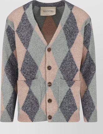 Valentino virgin wool crewneck jacket