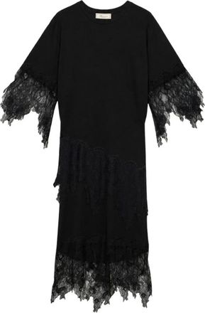 Blumarine Kleedjes, Dames, Zwart, XS, Rf 6092 J1610 Midi Jurk