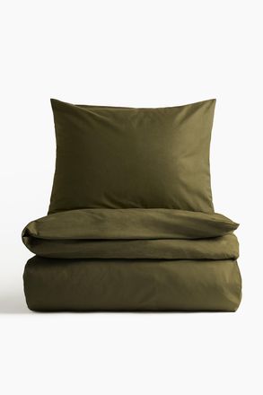 H&M Einzelbettw&auml;sche aus Baumwolle - Green