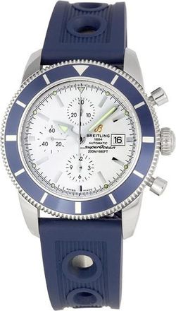 Breitling Pre-owned Breitling Superocean Chronograph Automatic Chronometer Silver Dial Mens Watch A1332016/G698-205S