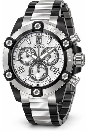 Invicta Jason Taylor 51283 Herenhorloge - Quartz Uurwerk - Roestvrij Staal met Zilveren Wijzerplaat - 50 mm