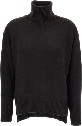 Lisa Yang Heidi Sweater - Dames - Cashmere truien - Bruin - S - Kasjmier - Truien & Vesten