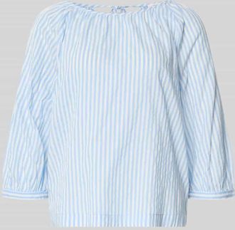 s.Oliver Red Label Relaxed Fit Bluse aus Baumwoll-Viskose-Mix in Hellblau, Gr&ouml;&szlig;e 34