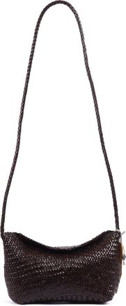 Dragon Diffusion Corsina Diagonal Weave Flap Calfskin Leather Shoulder Bag