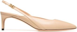 Bally Edeline Leather Slingback Pumps, Brand Size 38 ( US Size 7.5 )