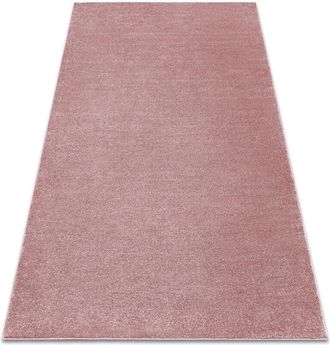 RugsX Carpet softy plain, one colour pink pink 200x290 cm