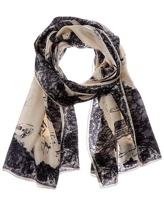 Jimmy Choo London Logo Silk Scarf