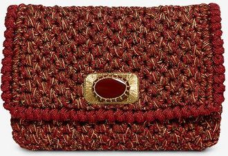 Boks&Baum Funkelnde rechteckige H&auml;keltasche Bovary