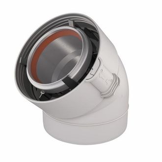 Ubbink Codo A 45&deg; Gas (x 2) - Ubbink : 229501