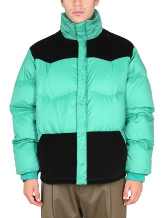 Marni Color-Block Down Jacket - Green