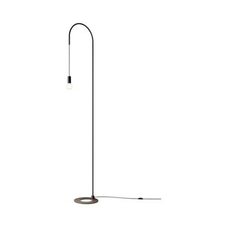 Zafferano Filo l&aacute;mpara de pie metal negra 231 cm e27 60w