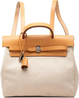 Herm&egrave;s Pre-owned Hermes Toile Herbag Backpack PM Ladies GCMPTDBZSLQ88ZZA