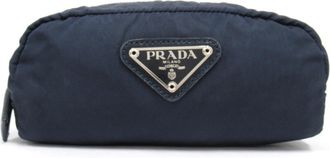 Prada Navy Pouch (Pre-Owned)